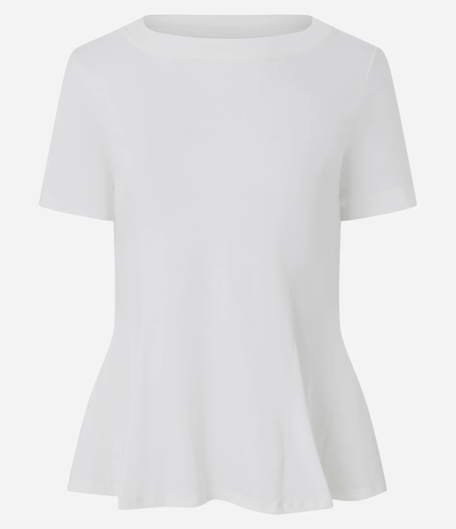 Blusa Manga Curta com Barra Ampla Branco 1