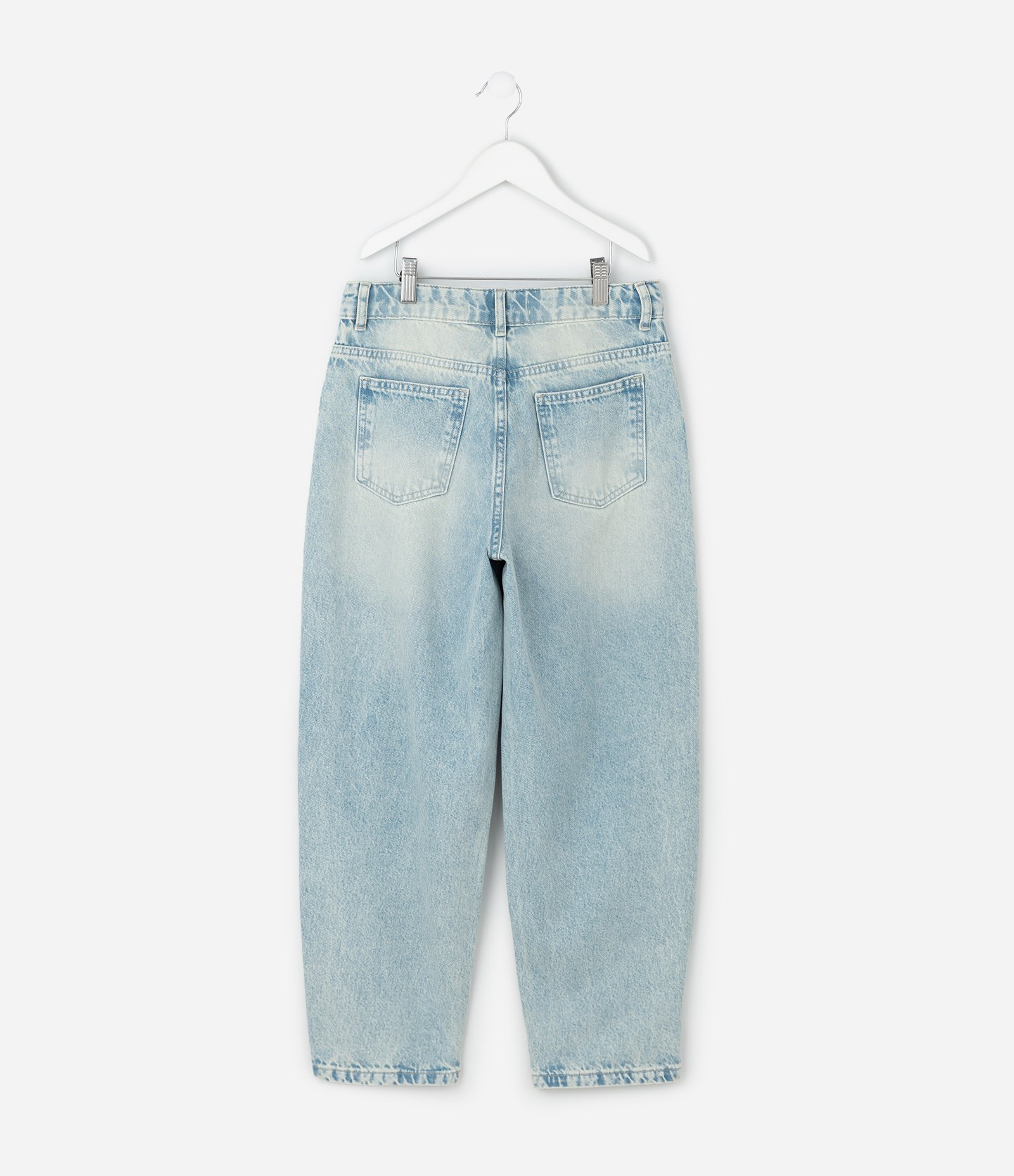 Calça Balloon Infantil em Jeans – Tam 5 a 16 Anos Azul Claro 2