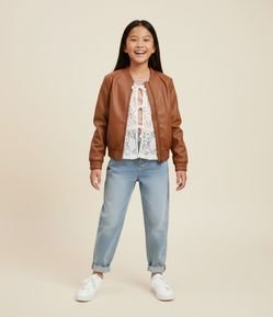 Calça Balloon Infantil em Jeans – Tam 5 a 16 Anos