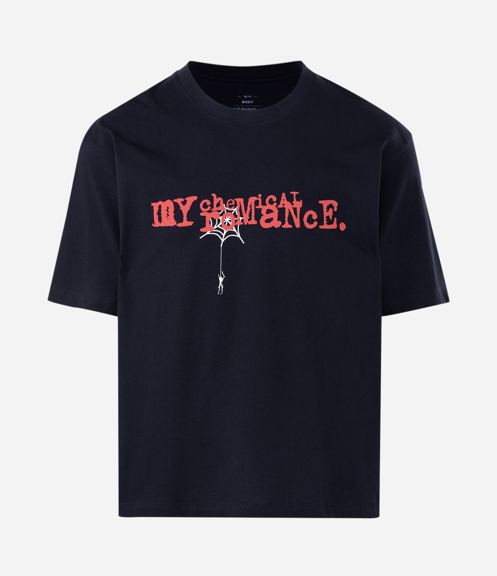Camiseta Boxy em Algodão com Estampa My Chemical Romance Preto 1