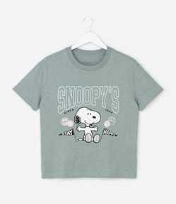 Camiseta Oversized Infantil com Estampa Snoopy – Tam 5 a 16 Anos