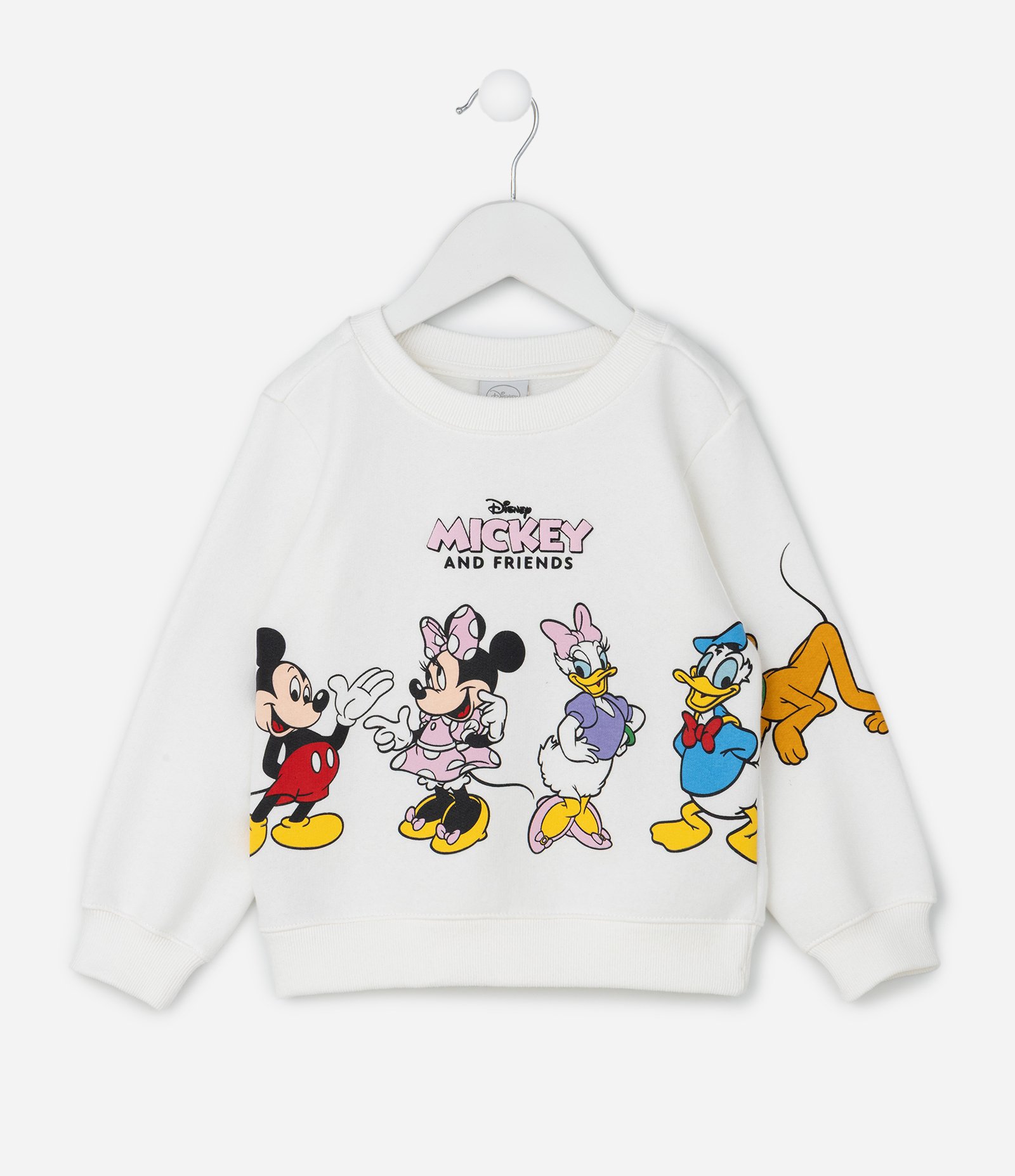Conjunto Infantil Moletom Minnie e Amigos - Tam 1 a 6 Anos Branco 2