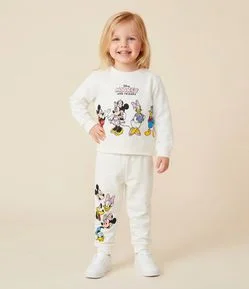 Conjunto Infantil Moletom Minnie e Amigos - Tam 1 a 6 Anos
