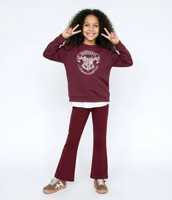 Casaco Infantil Moletom Harry Potter - Tam 5 a 16 Anos