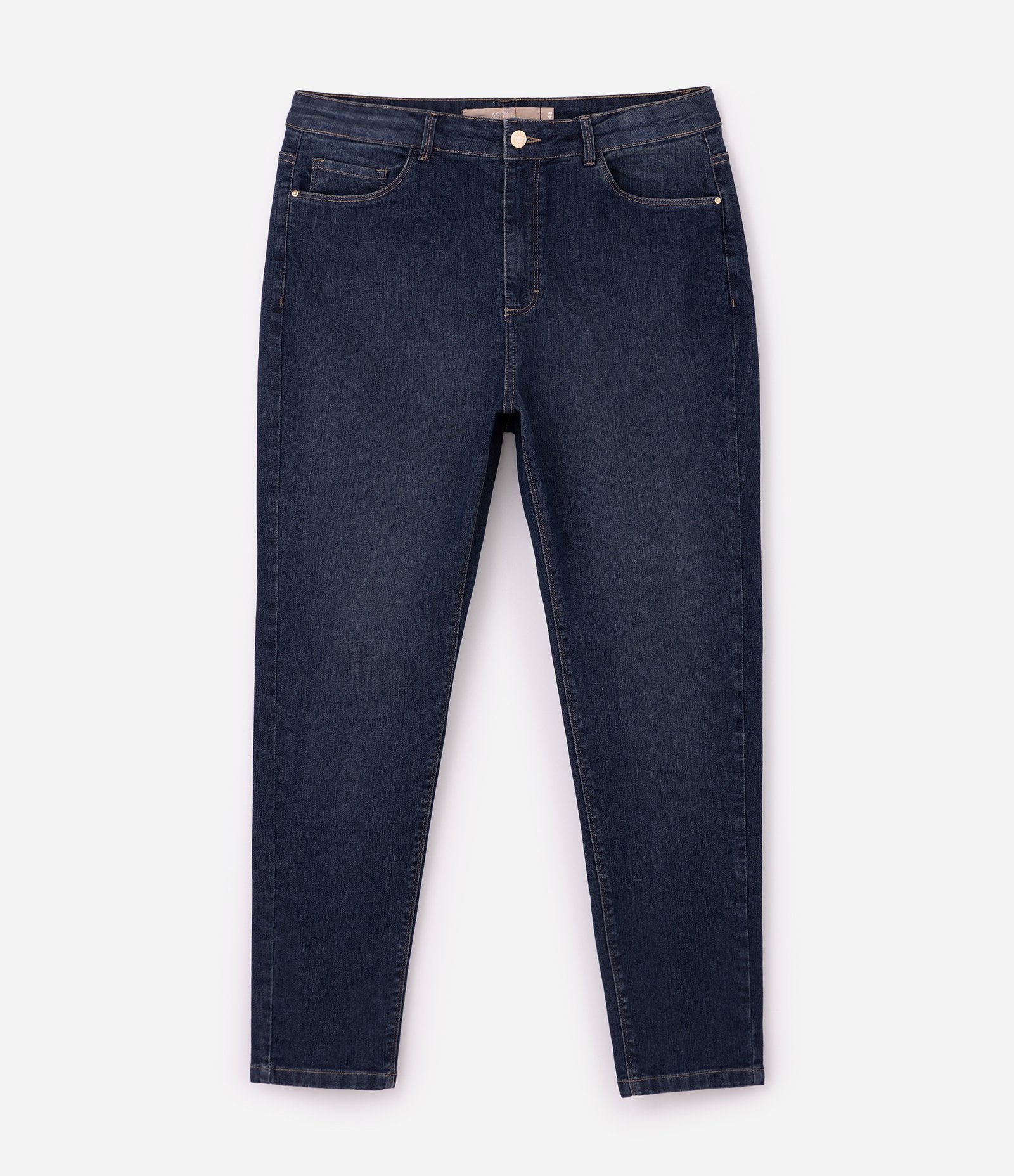 Calça Jeans Skinny Lisa Jeans Escuro Curve & Plus Size Azul 5