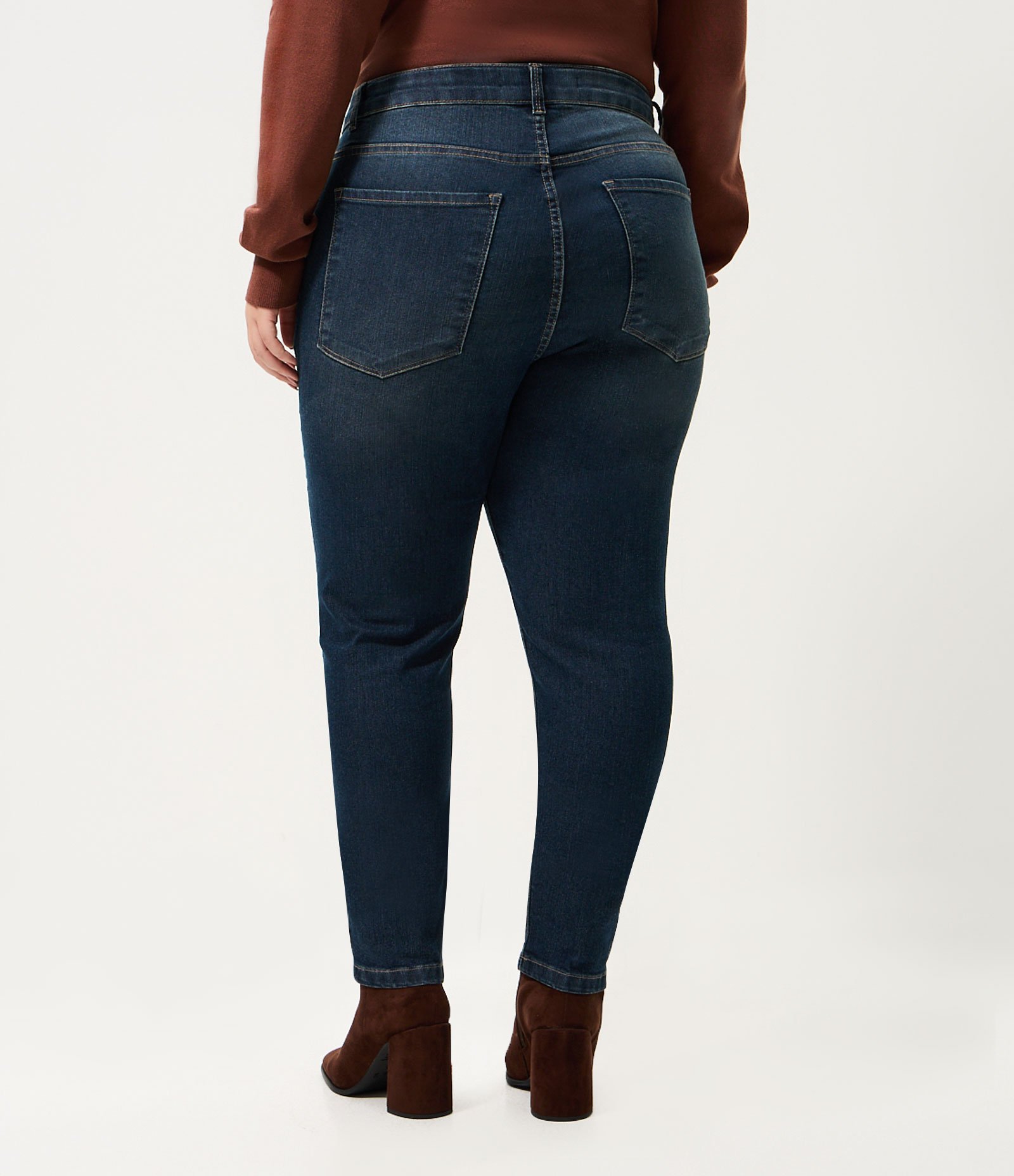 Calça Jeans Skinny Lisa Jeans Escuro Curve & Plus Size Azul 4