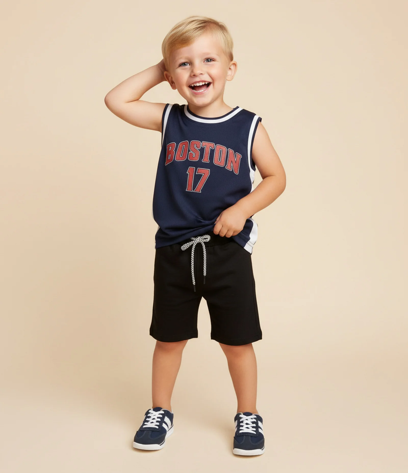 Regata Infantil de Basquete Boston College – Tam 1 a 6 Anos Azul Marinho 1