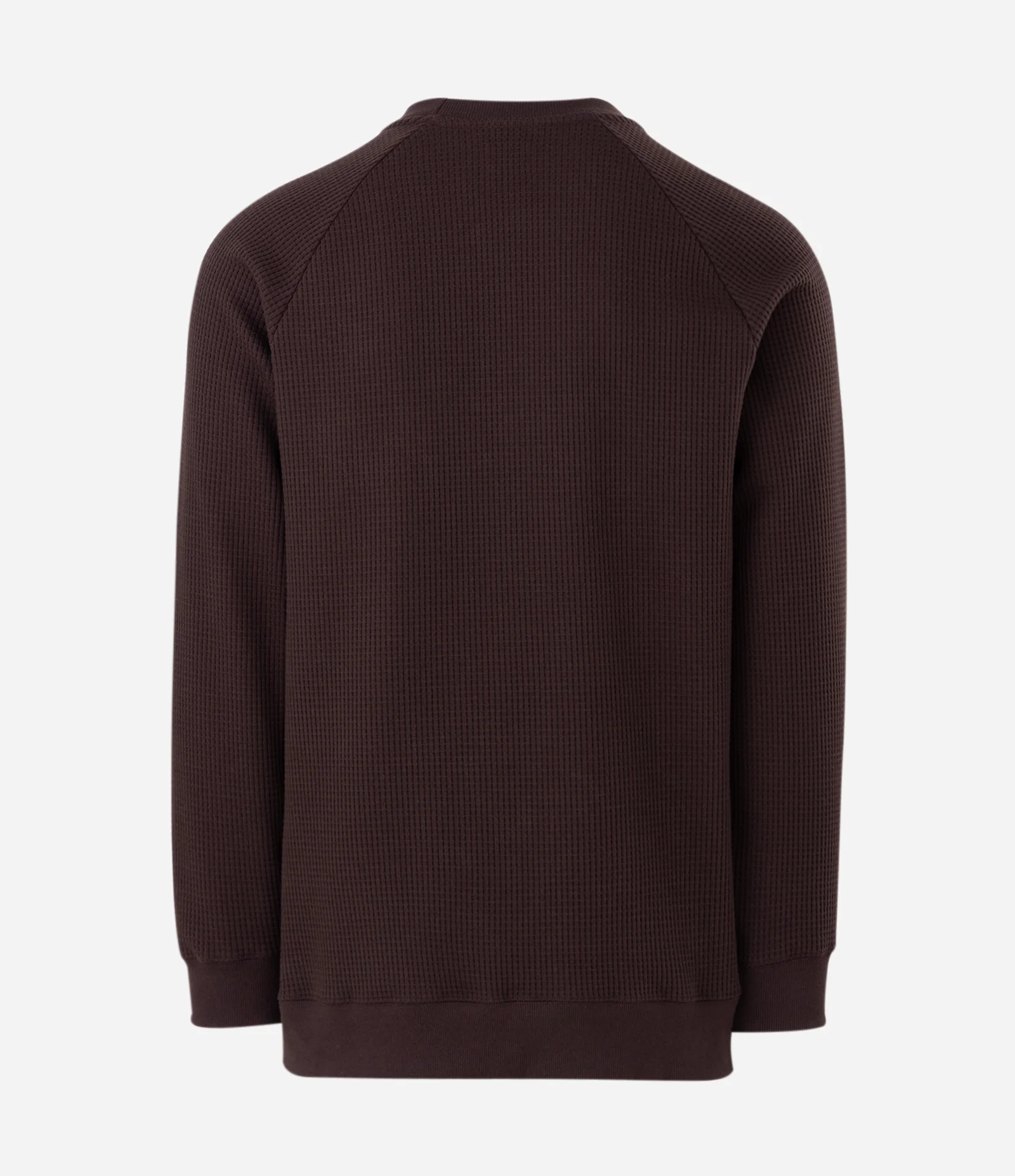 Blusão em Meia Malha com Textura Waffle Marrom 2