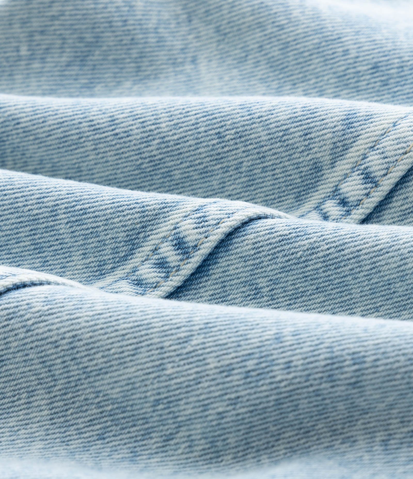 Jaqueta Infantil em Jeans com Bolsos – Tam 7 a 14 Anos Azul Claro 3