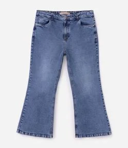Calça Jeans Cropped Flare Curve & Plus Size