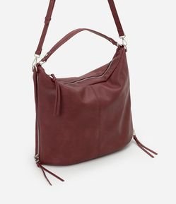 Bolsa Hobo Grande Desestruturada com Alças Duplas