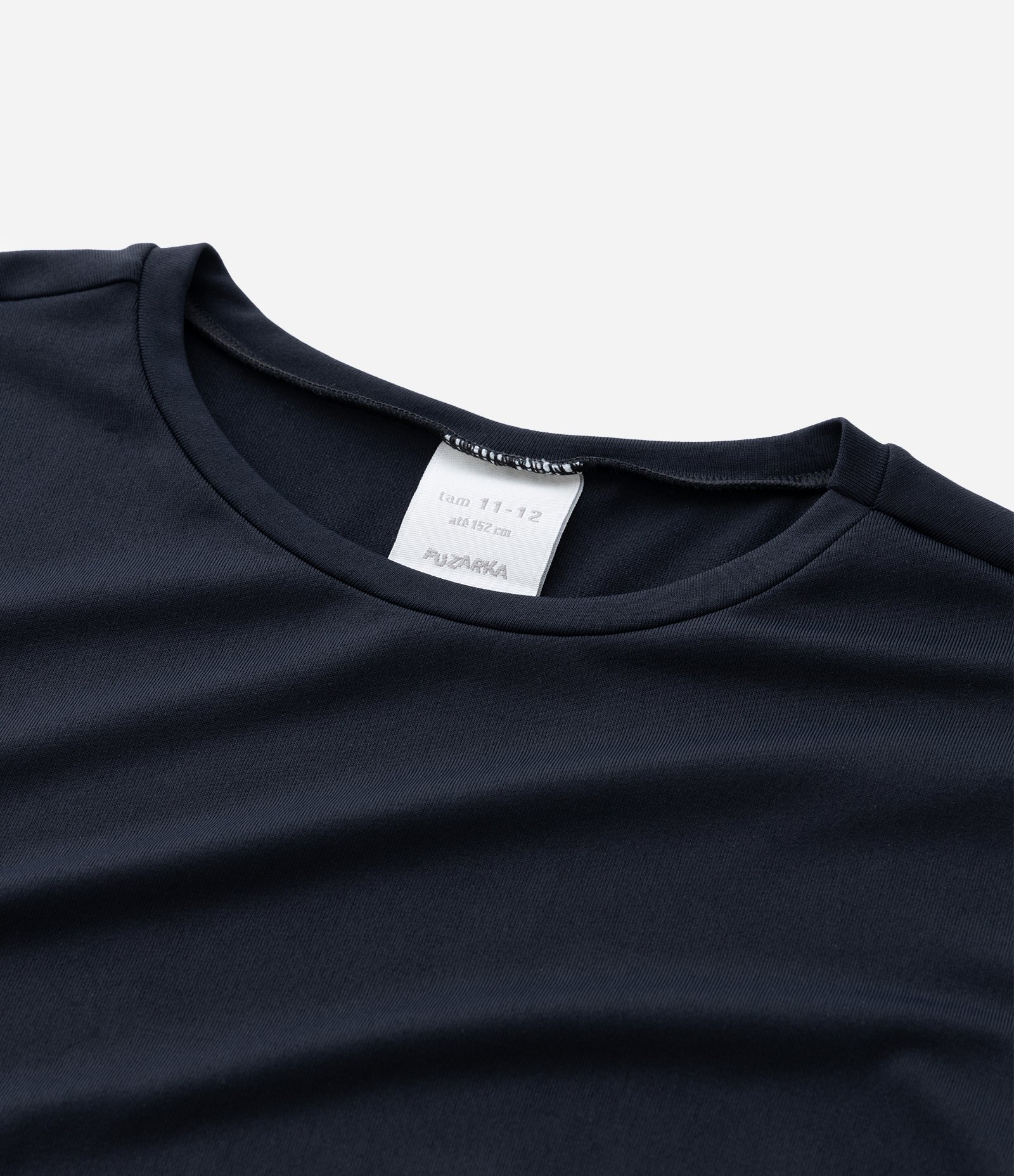 Camiseta Infantil com Franzido Lateral – Tam 5 a 14 Anos Preto 4