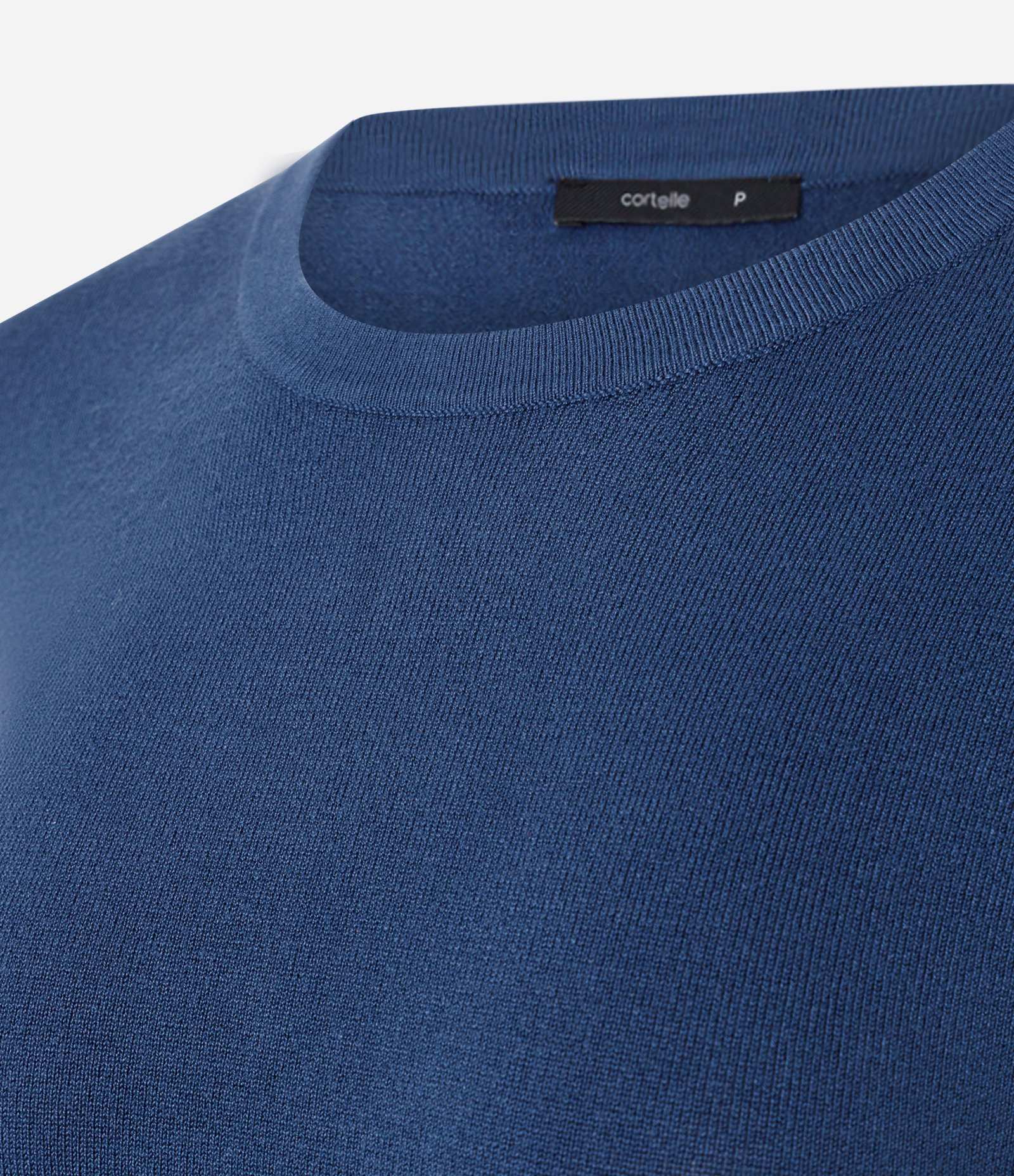Suéter em Tricô com Botões no Punho Azul Escuro 3