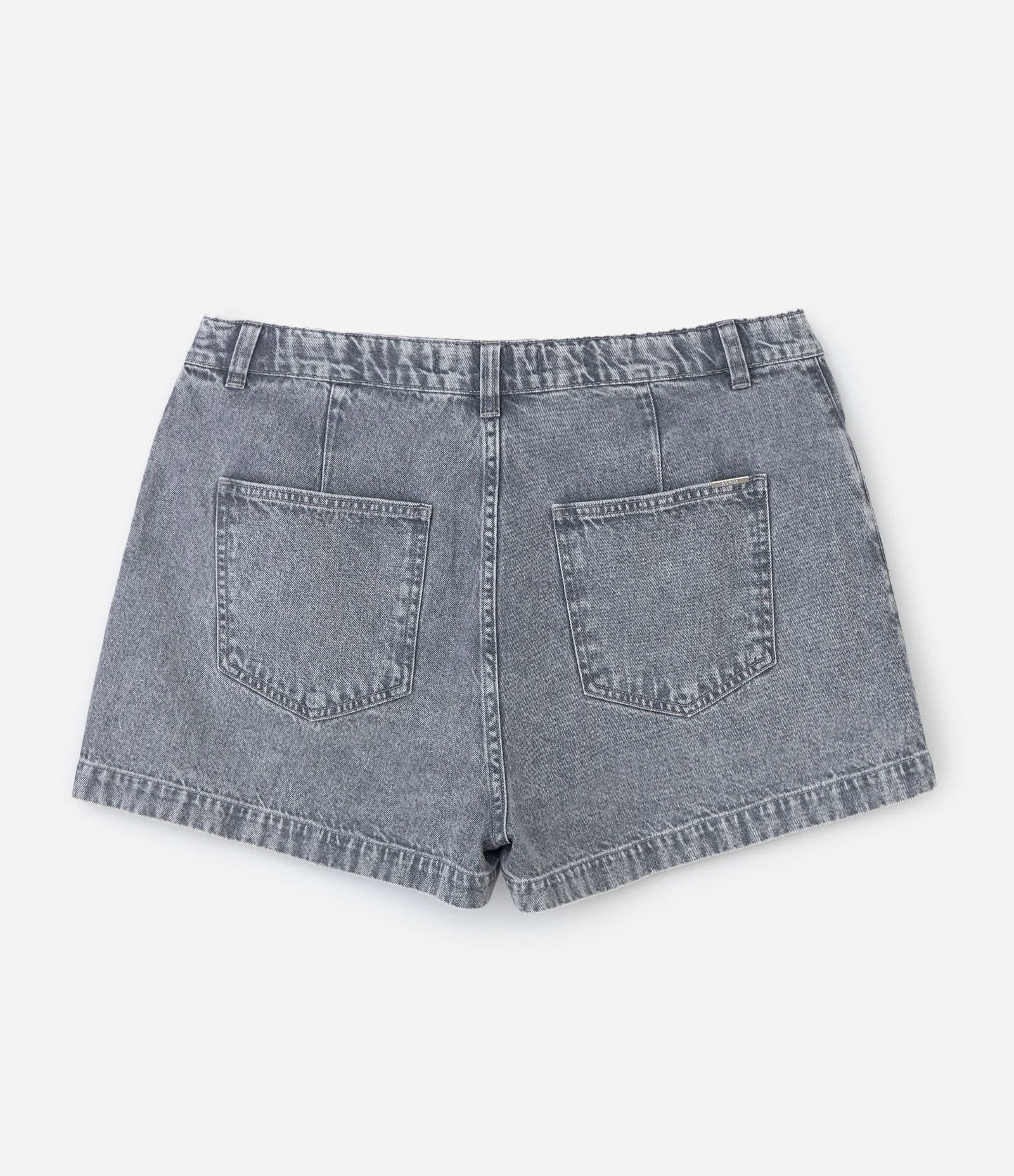 Short Jeans Cinza com Brilhos Curve & Plus Size Cinza 2