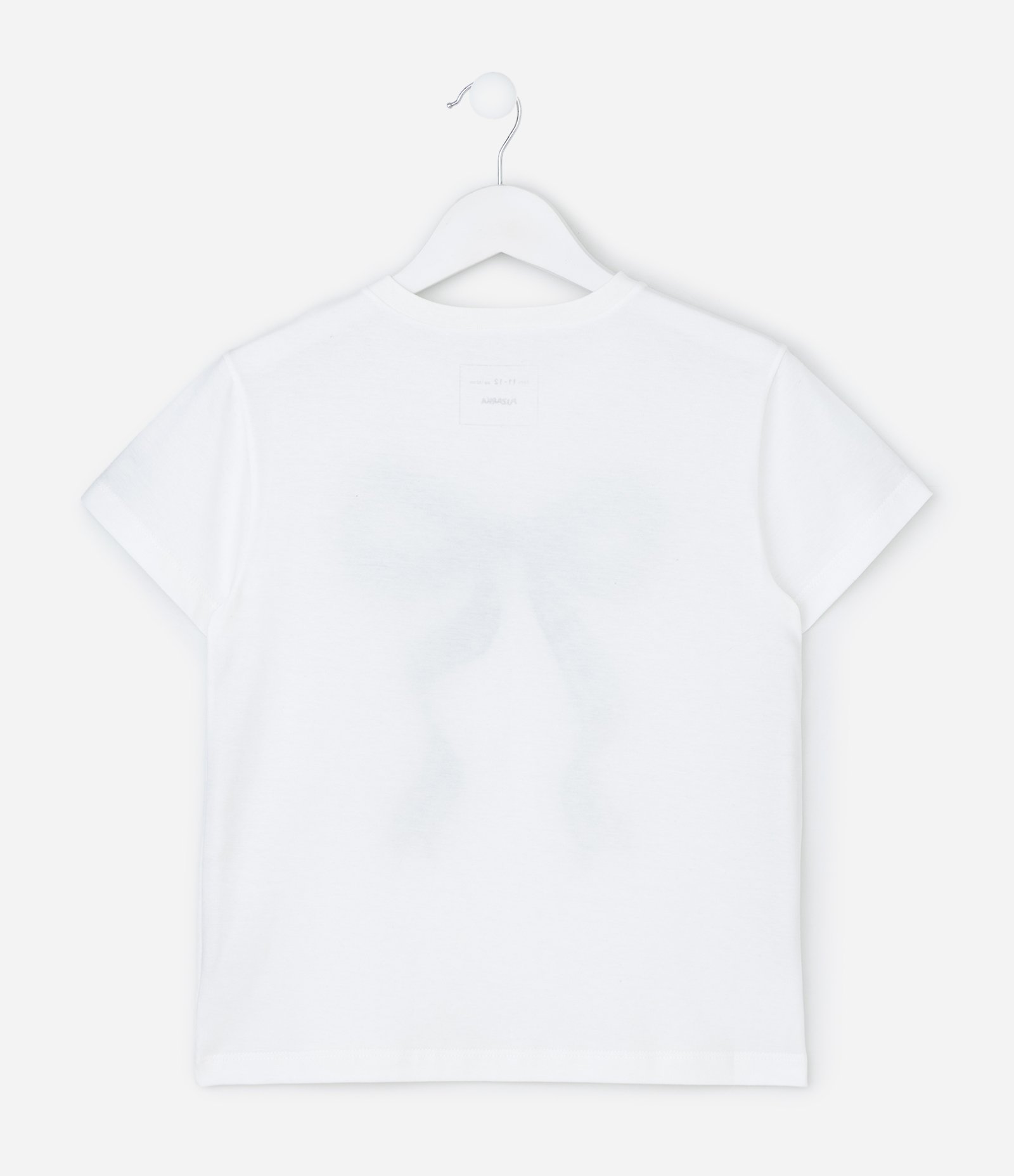 Camiseta Infantil com Estampa de Laço – Tam 5 a 14 Anos Branco 3