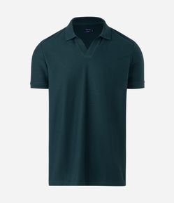 Camisa Polo Comfort em Algodão com Textura