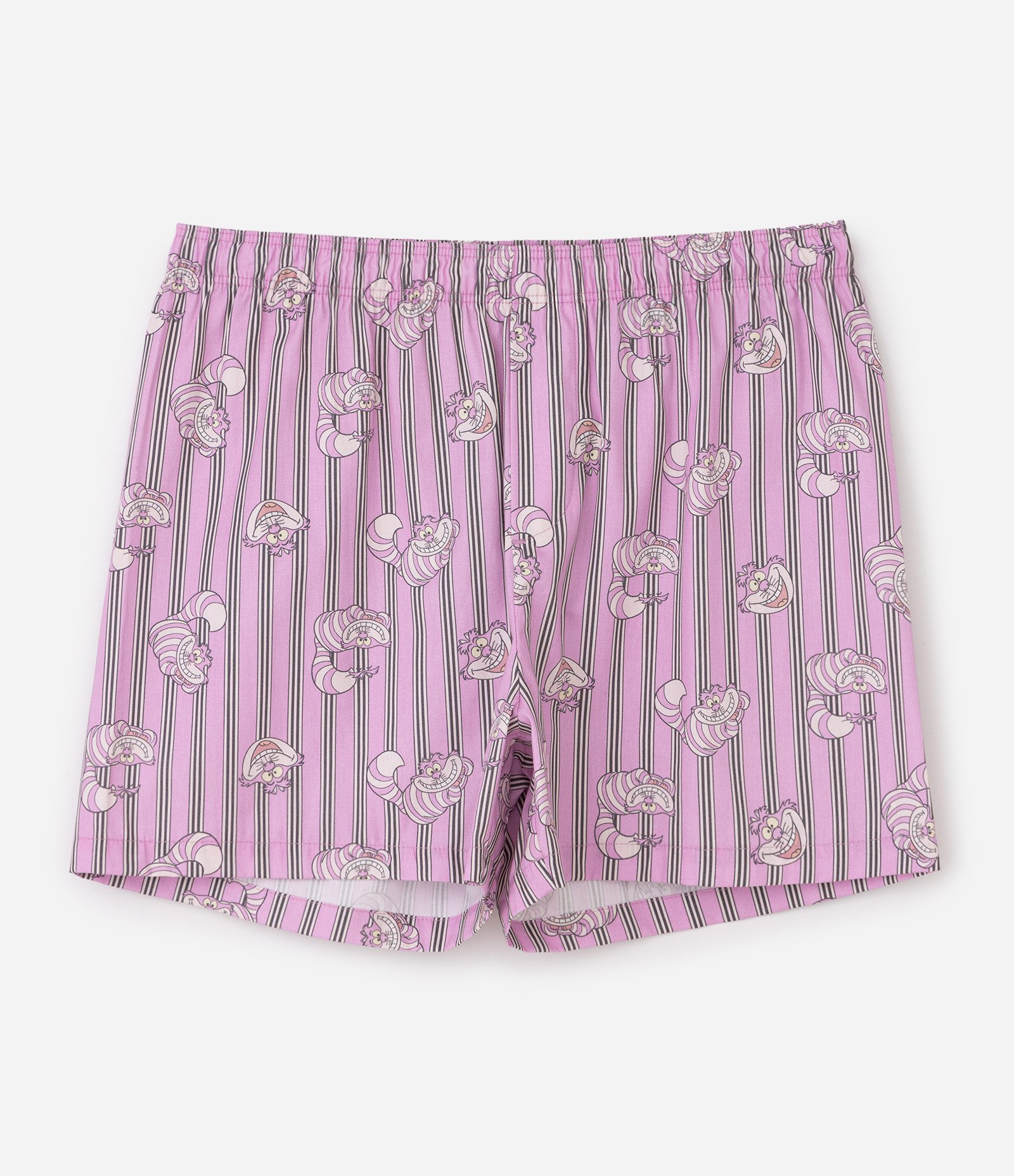 Cueca Samba-Canção em Algodão com Estampa Gato de Cheshire Rosa 4