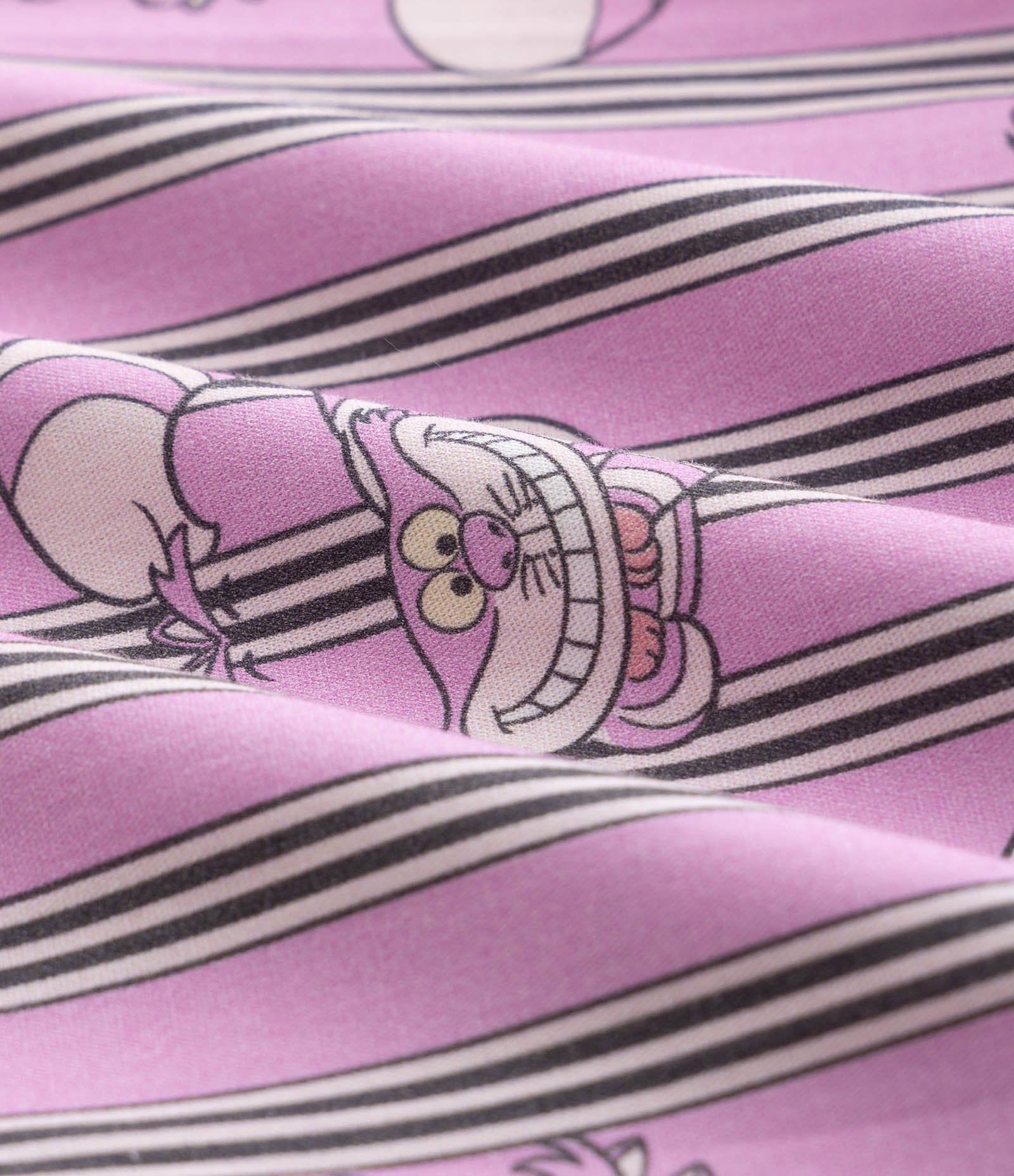 Cueca Samba-Canção em Algodão com Estampa Gato de Cheshire Rosa 6