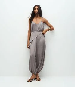 Macacão Aladim com Lenço na Cintura