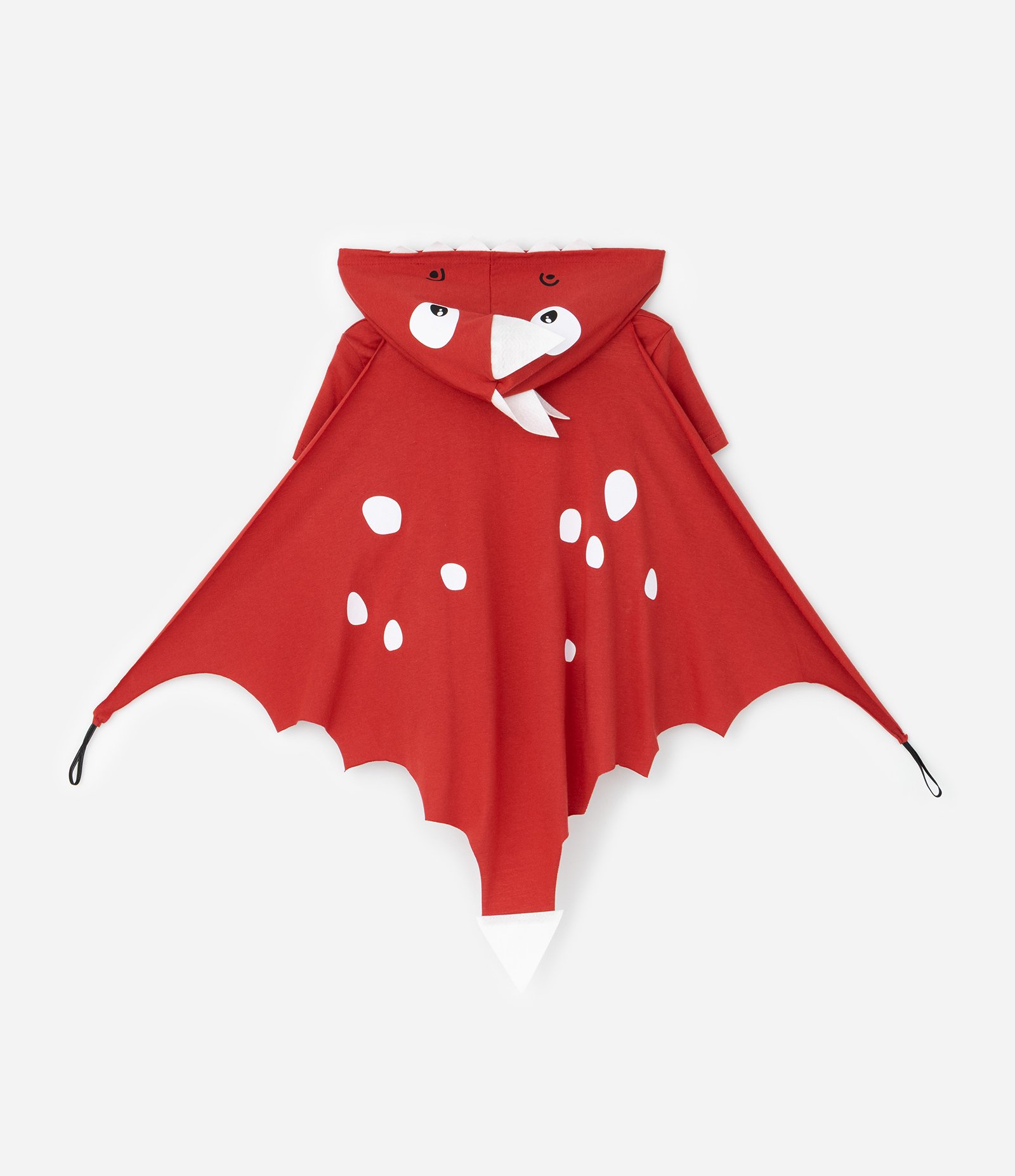 Camiseta Infantil Dinossauro com Capuz e Asas Interativas – Tam 1 a 6 Vermelho 2