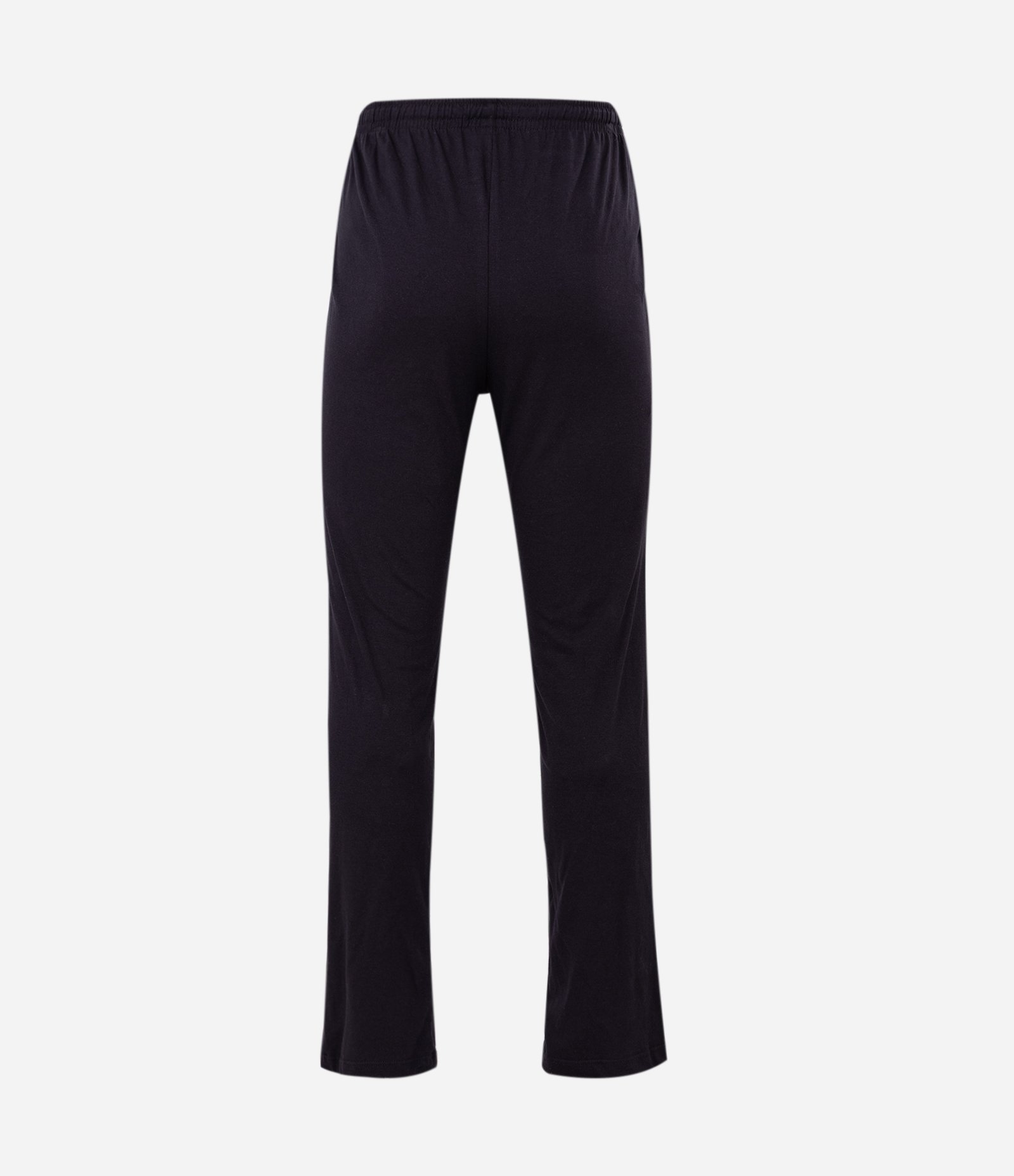 Pijama Longo em Meia Malha com Listras Finas Preto 5