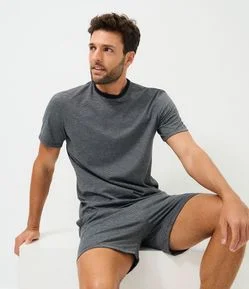 Pijama Curto Listras Finas
