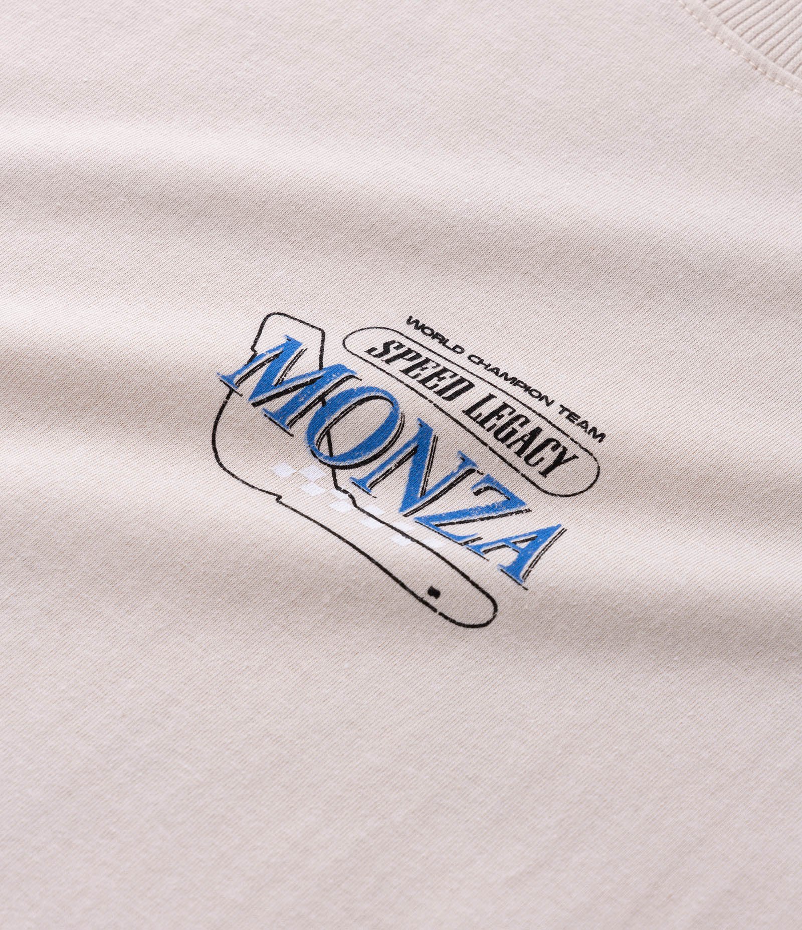 Camiseta Comfort em Meia Malha com Estampa Monza F1 Off White 8