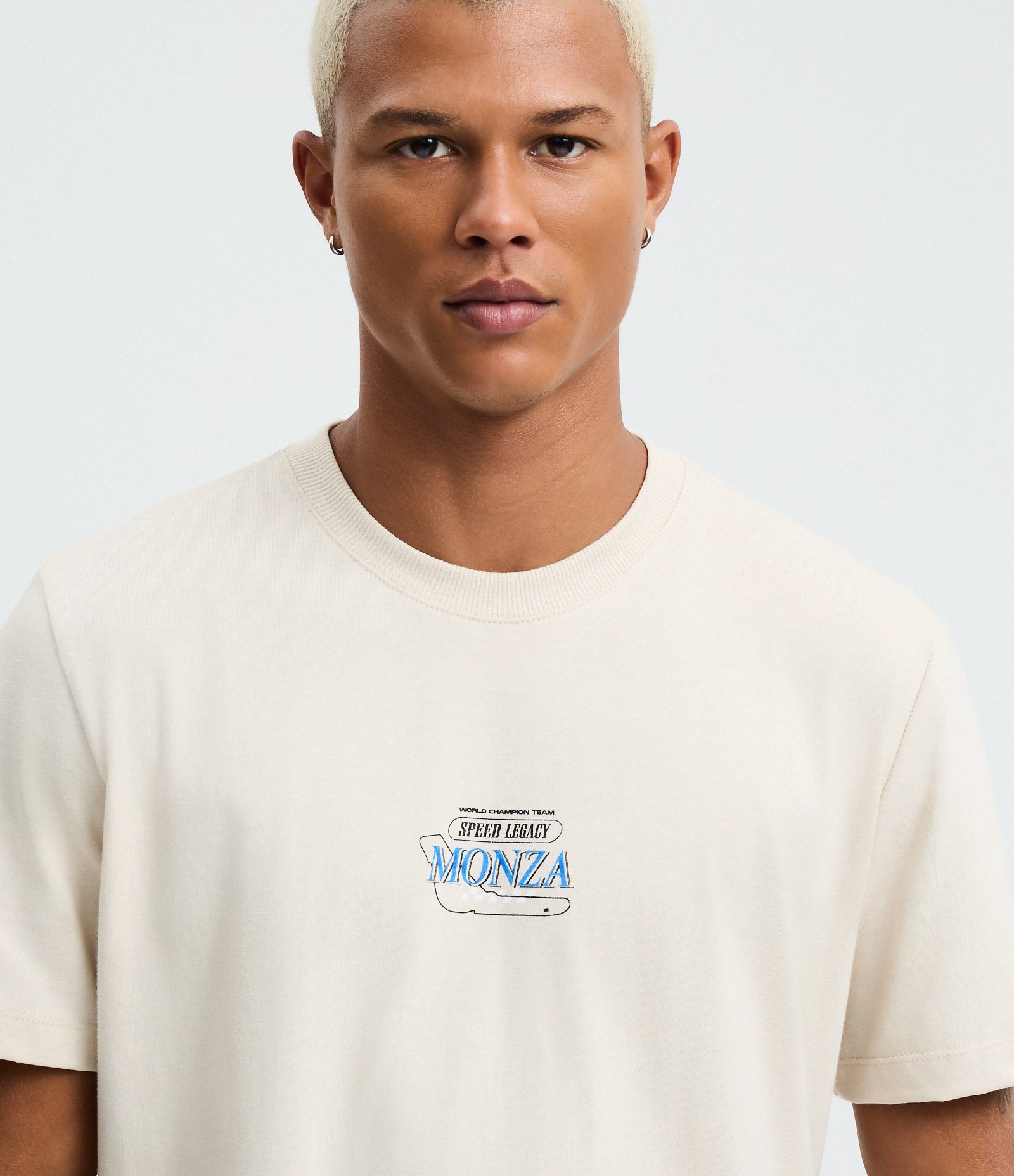 Camiseta Comfort em Meia Malha com Estampa Monza F1 Off White 4