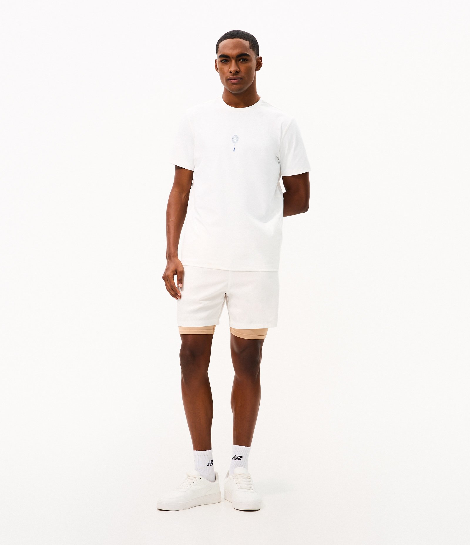 Bermuda Compressão Esportiva Off White 1