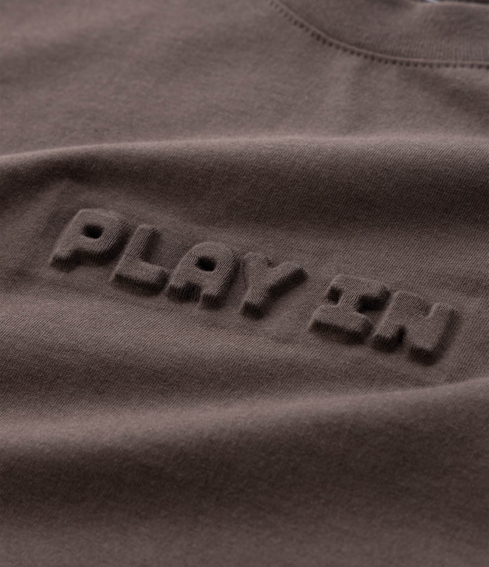 Camiseta Infantil em Algodão com Lettering Embossed – Tam 5 a 14 Anos Marrom 4