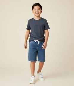 Camiseta Infantil em Algodão com Lettering Embossed – Tam 5 a 14 Anos