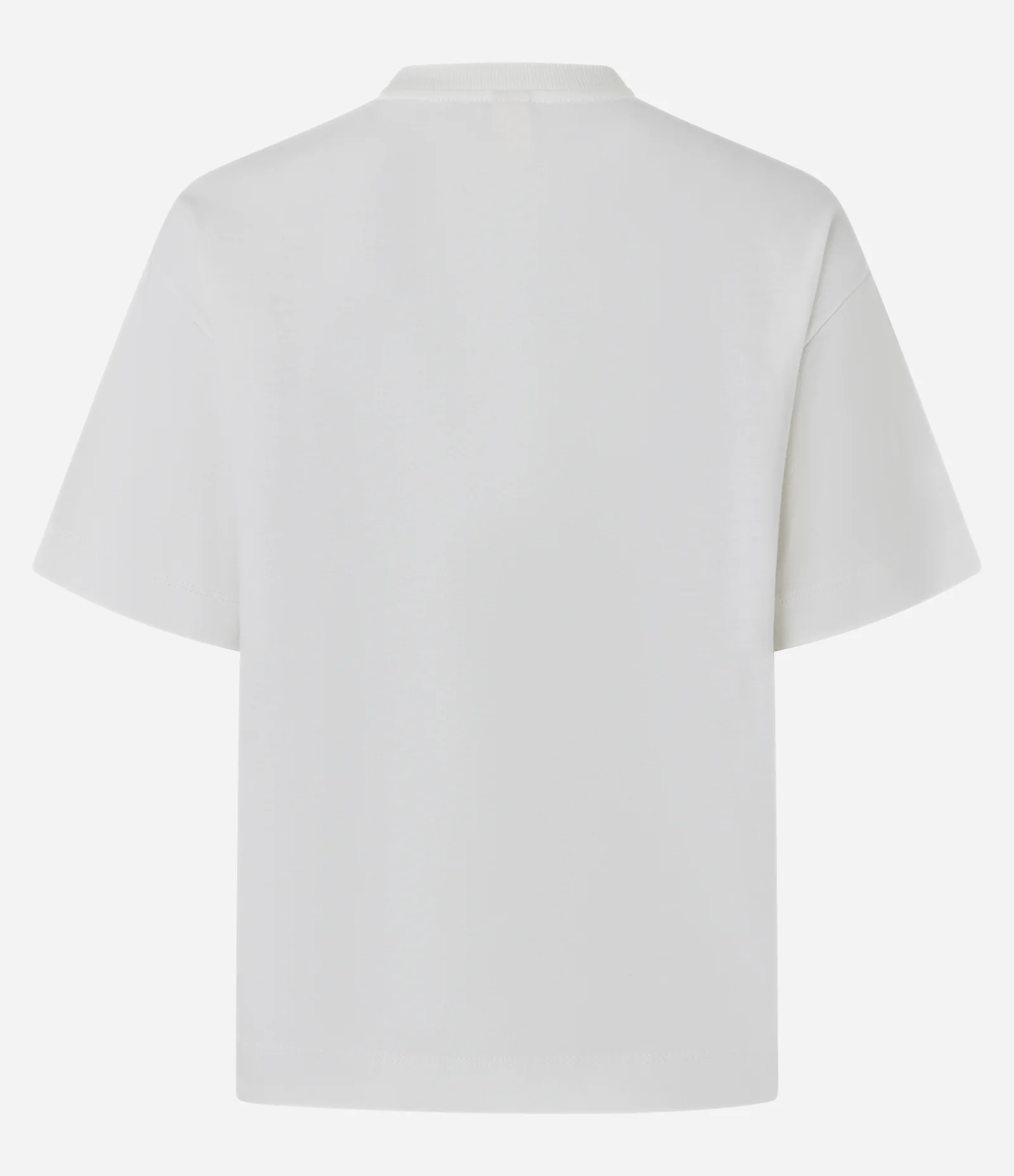 Camiseta Boxy em Algodão Estampa de Flor com Bordado Off White 3