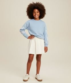 Casaco Infantil com Borboleta e Flores nas Mangas – Tam 7 a 14 Anos