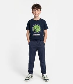 Calça Jogger Infantil em Sarja - Tam 5 a 14 anos