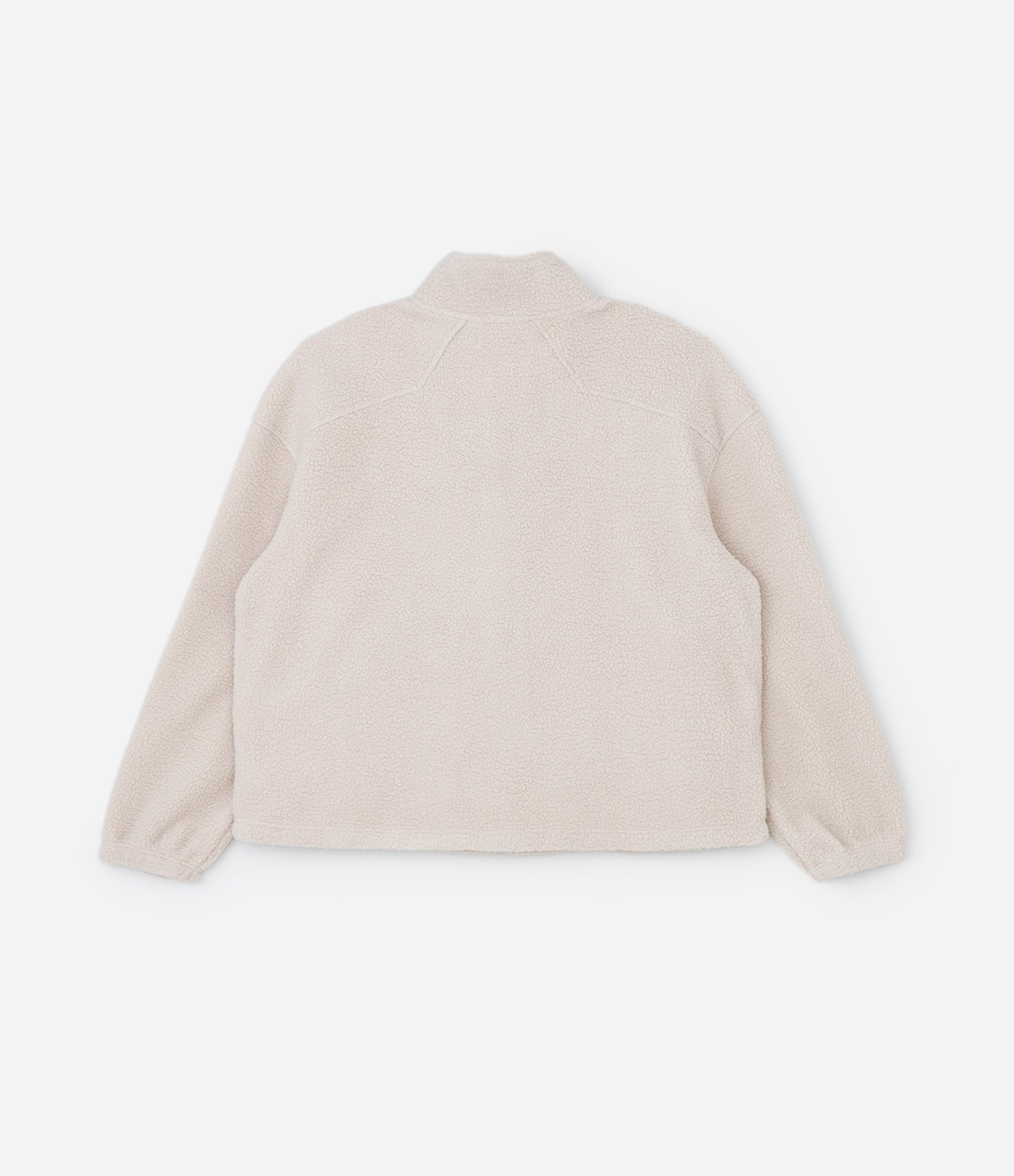 Jaqueta Esportiva em Sherpa com Gola Alta Curve & Plus Size Bege 2