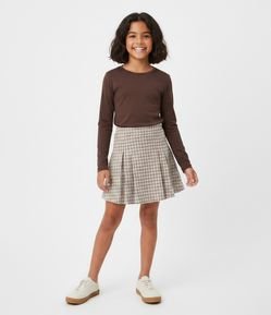 Camiseta Infantil com Franzido Lateral – Tam 5 a 14 Anos