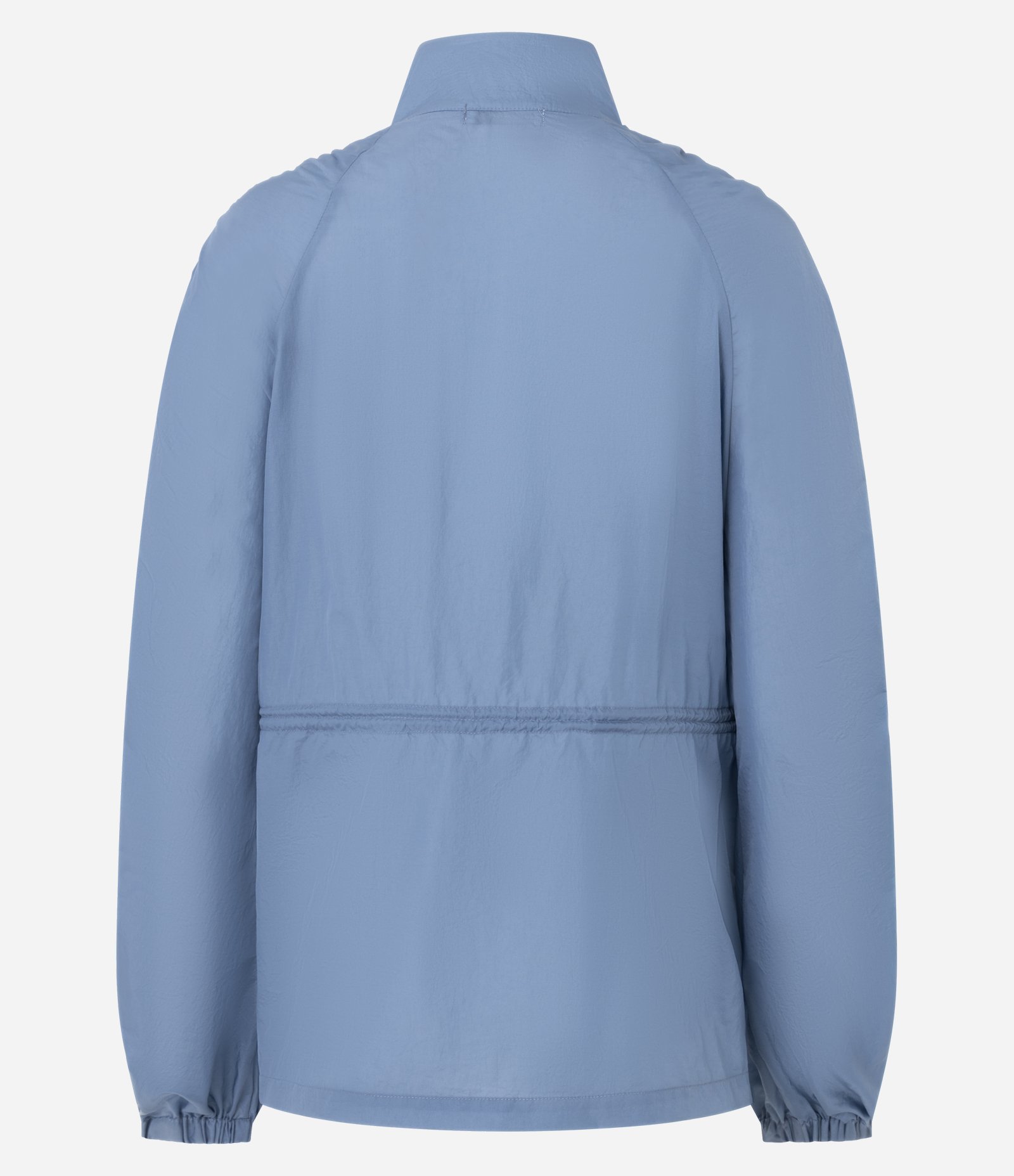 Jaqueta Parka Esportiva com Franzido Lateral Azul 3
