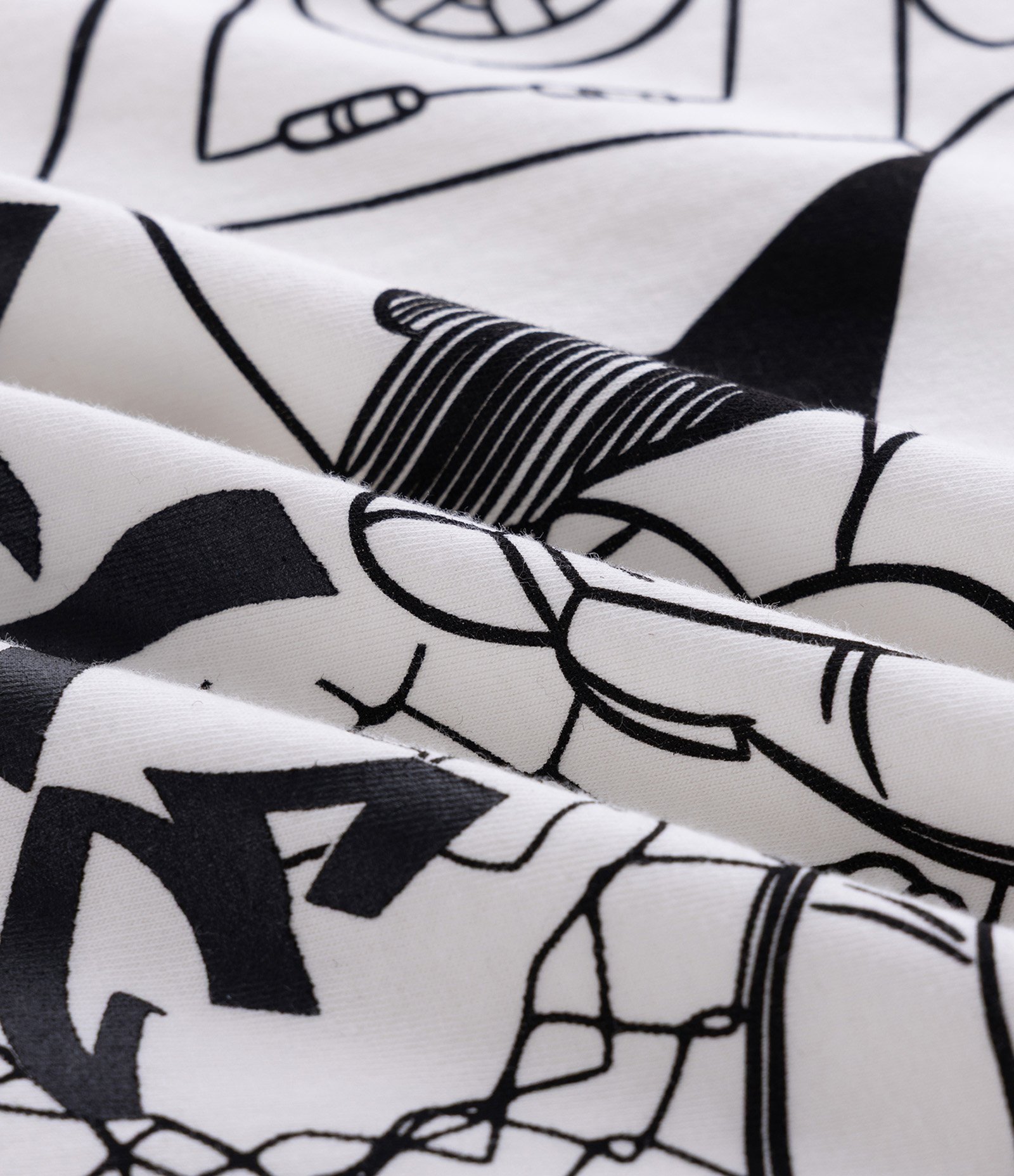 Camiseta Relaxed Manga Curta em Algodão Irmão Metralha Branco 7