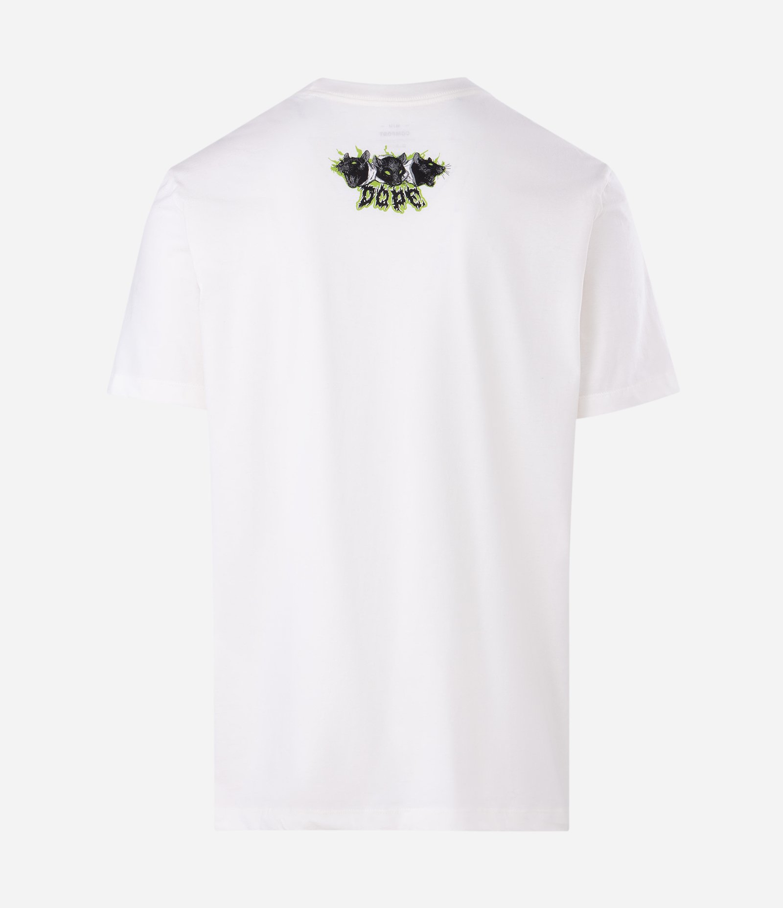 Camiseta Manga Curta com Estampa Bad Habits Branco 6