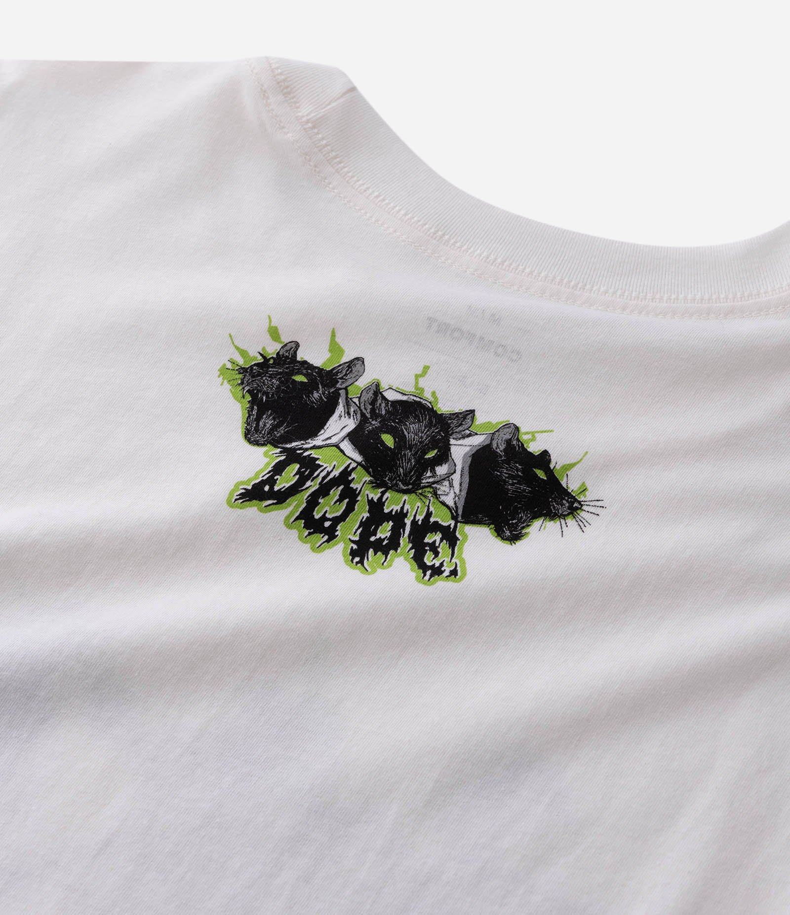 Camiseta Manga Curta com Estampa Bad Habits Branco 9