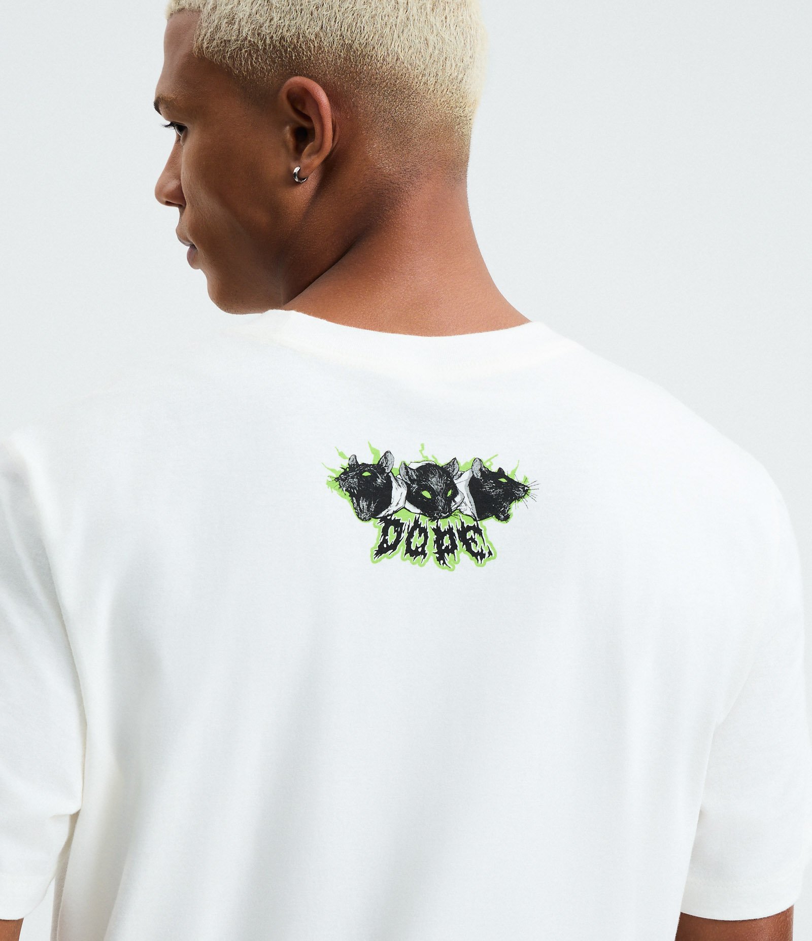 Camiseta Manga Curta com Estampa Bad Habits Branco 3