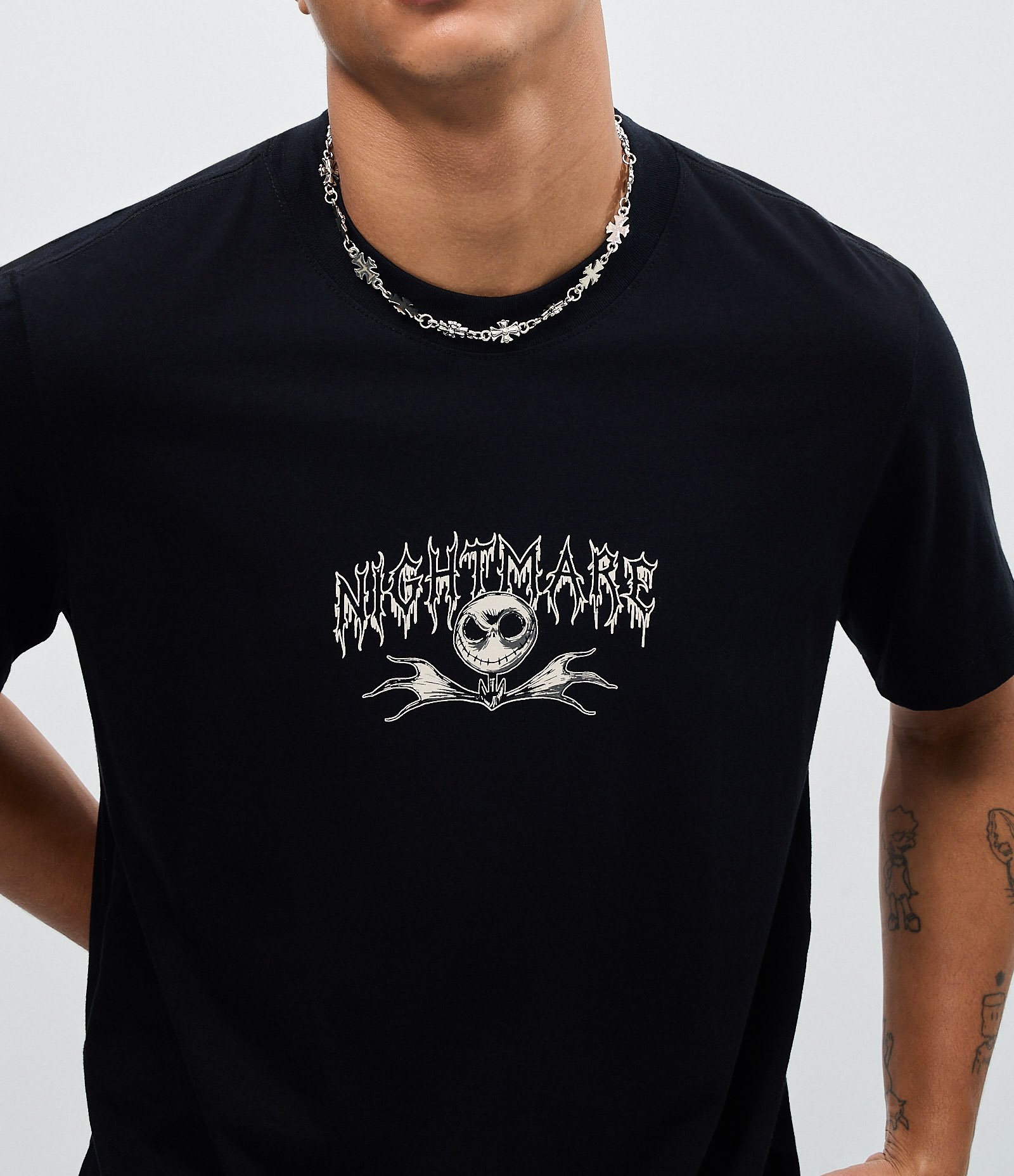 Camiseta em Algodão Estampa O Estranho Mundo de Jack Preto 3