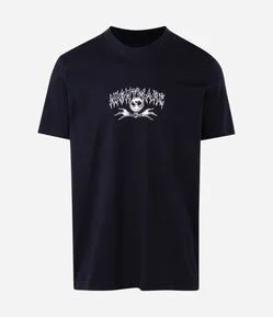 Camiseta em Algodão Estampa O Estranho Mundo de Jack