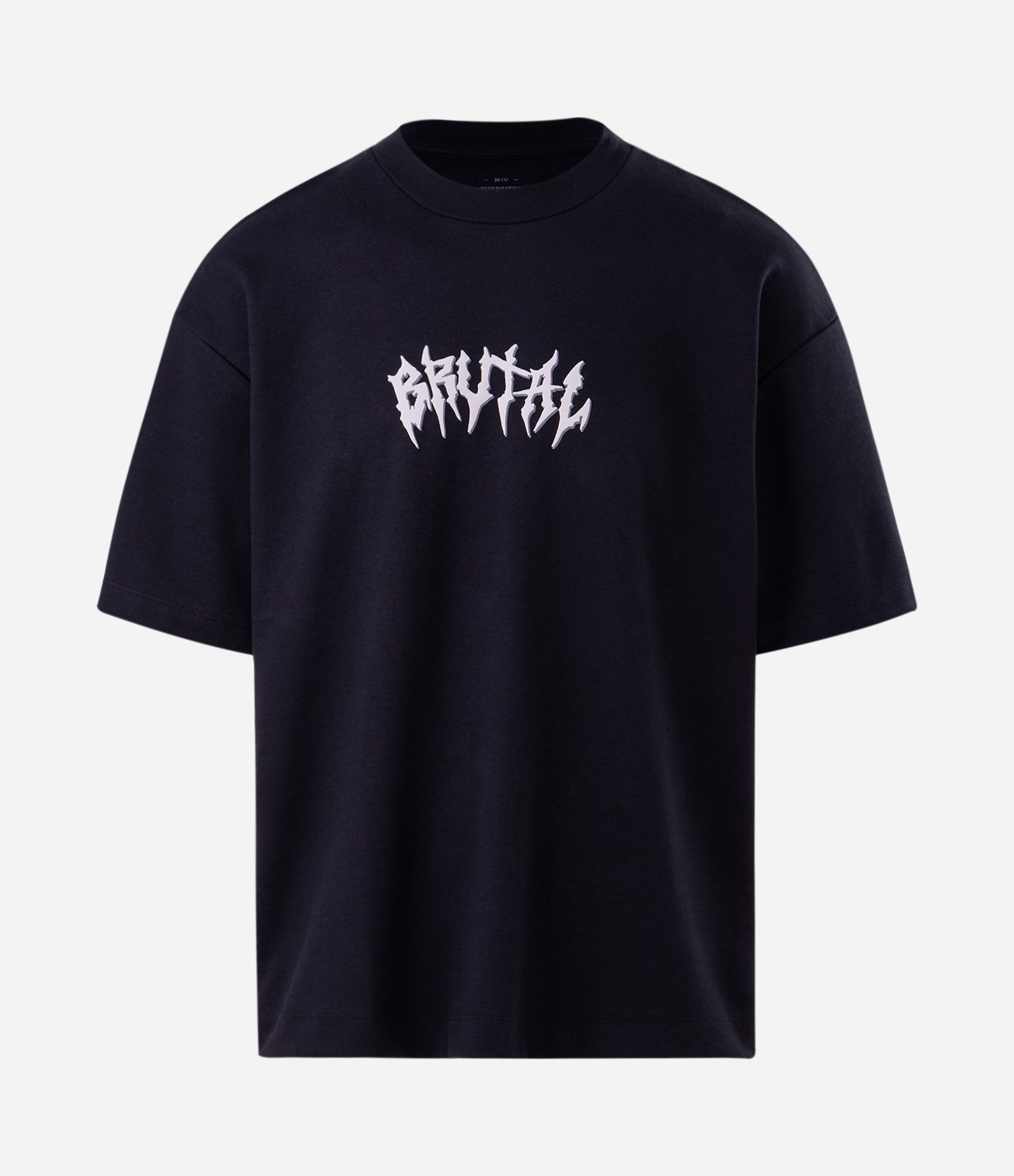 Camiseta Overboxy em Algodão com Estampa Lettering Brutal e Esqueleto Preto 5