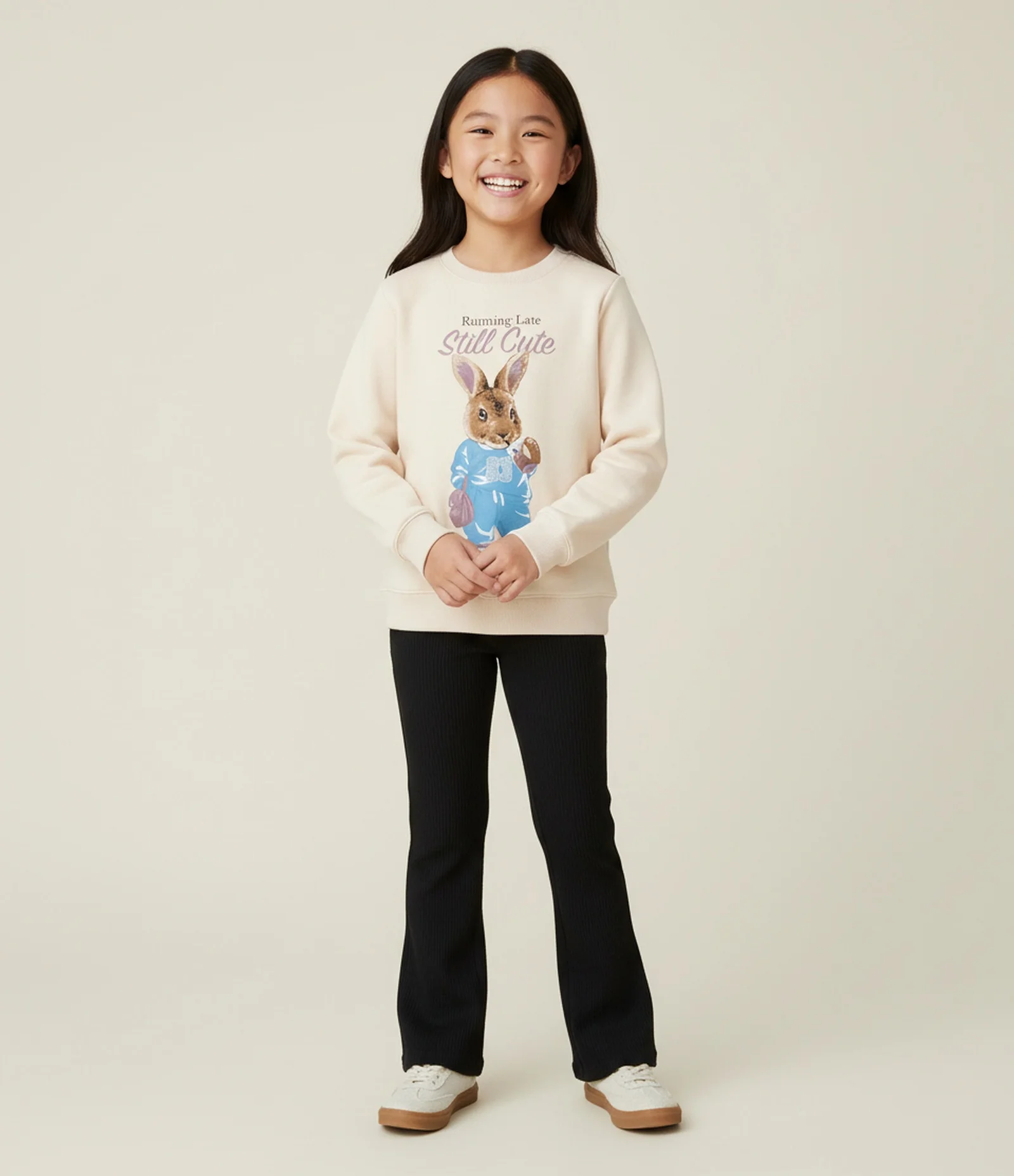 Calça Infantil Bailarina em Ribana – Tam 5 a 14 Anos Preto 1