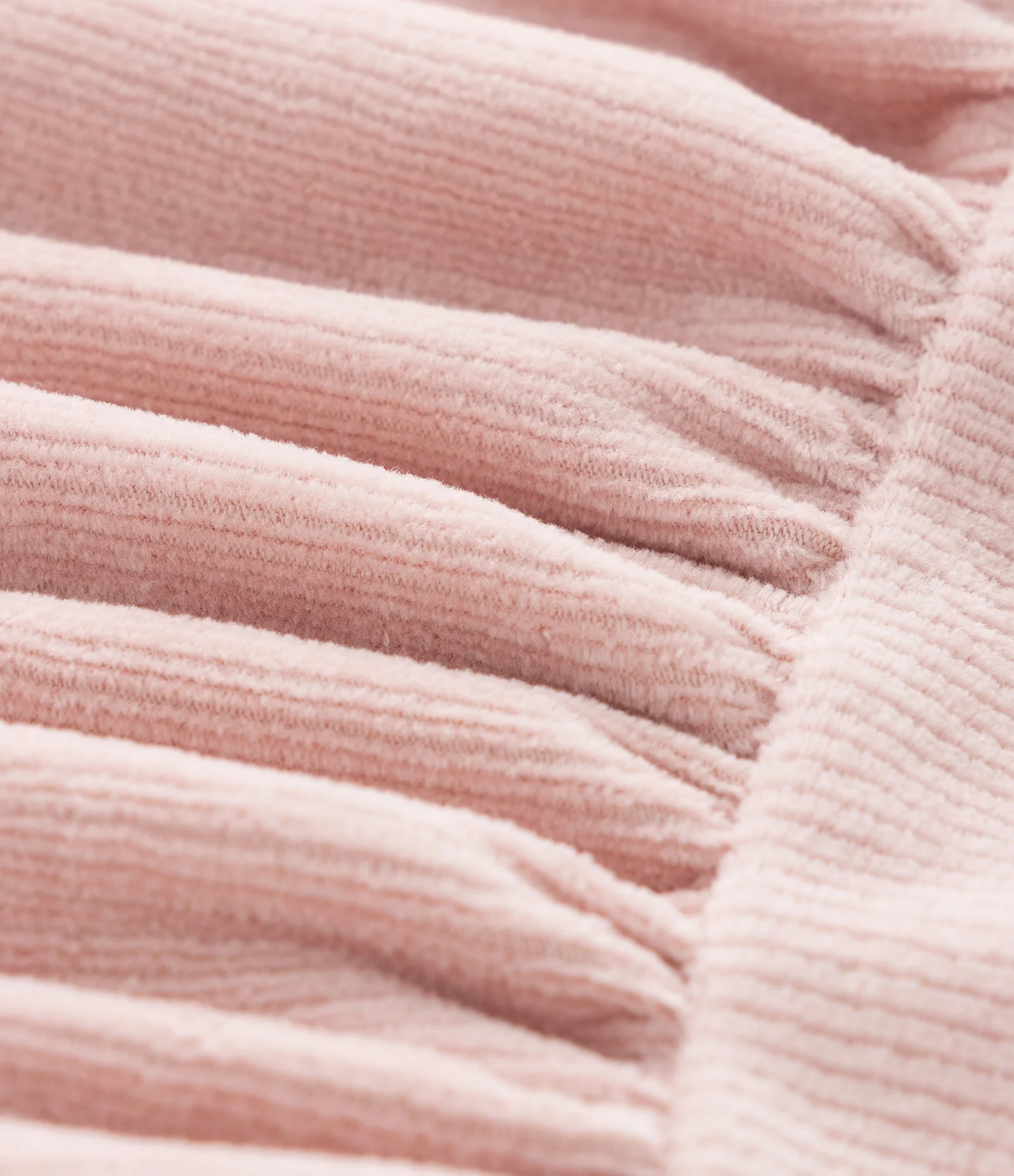 Saia Infantil Evasê em Veludo Cotelê  – Tam 1 a 6 Anos Rosa Claro 4