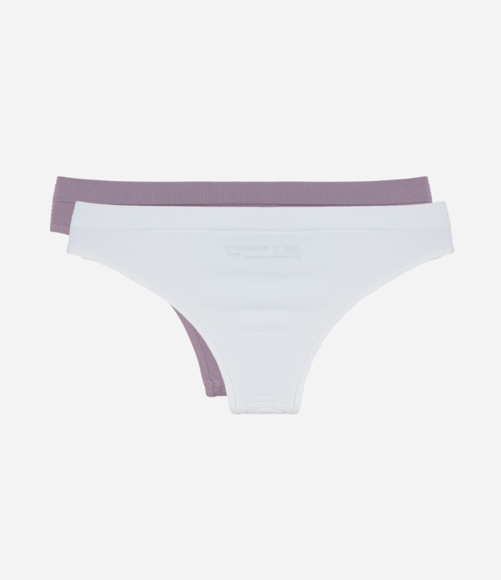Kit 02 Calcinhas Biquíni Sem Costura Trifil Branco/Lilás 5