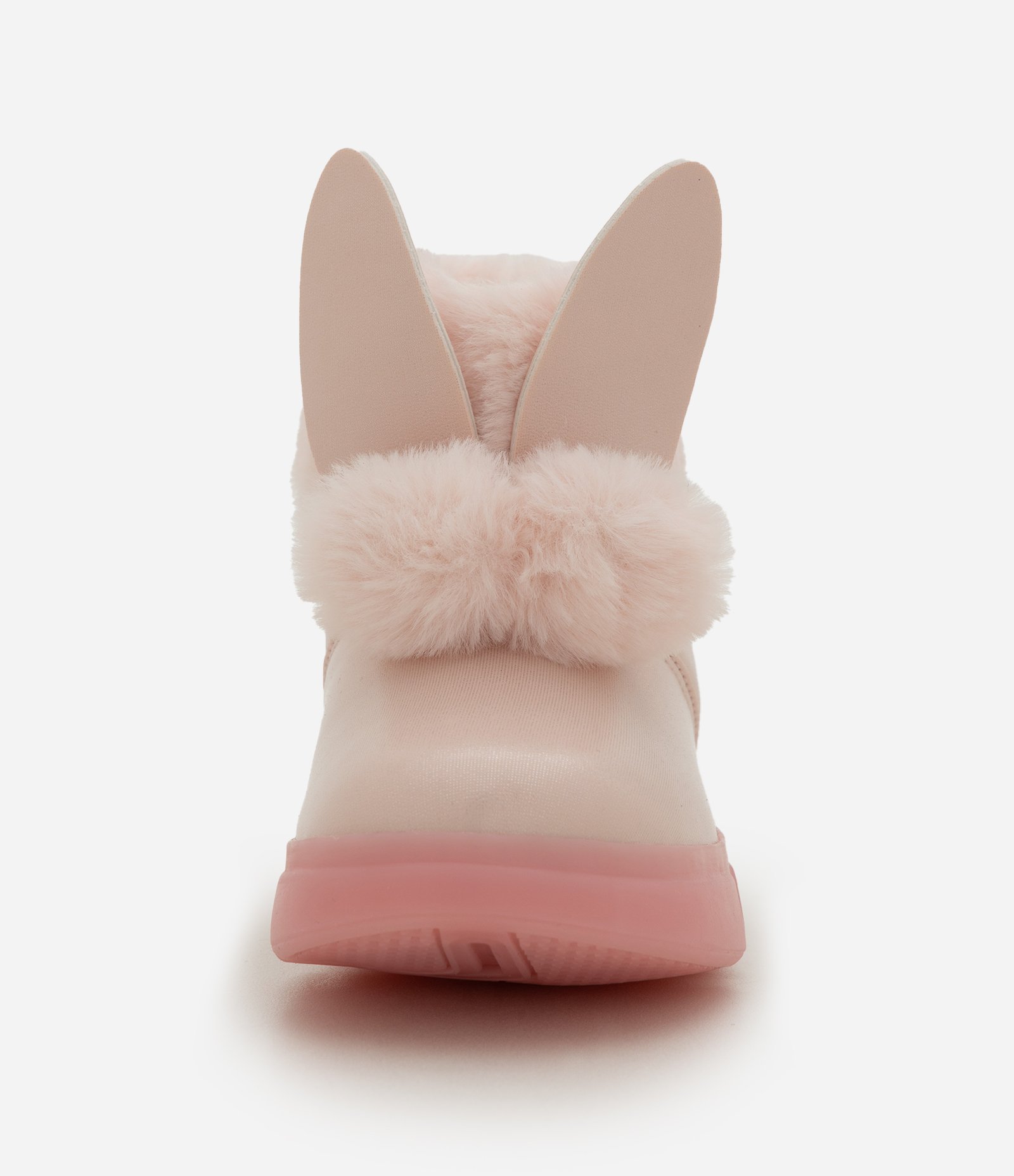 Bota Infantil com Orelhas de Coelho e Sola com LED – Tam 20 a 27 Rosa Claro 5