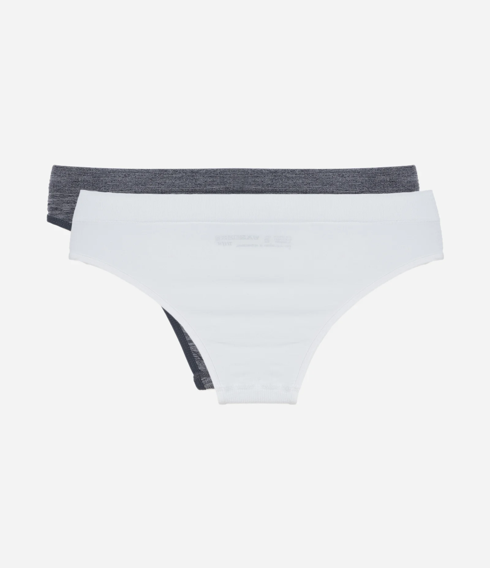 Kit 02 Calcinhas Biquíni Sem Costura Trifil Branco/Cinza 2