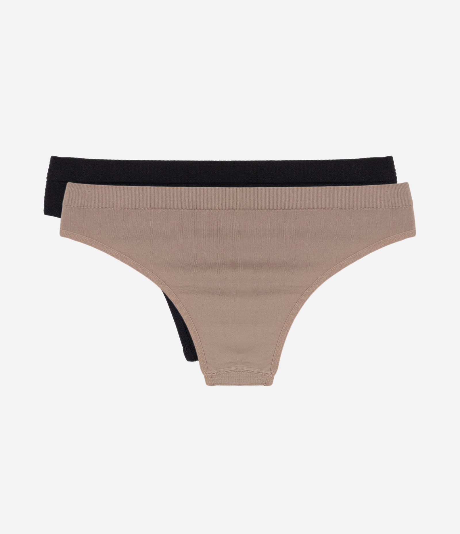 Kit 02 Calcinhas Biquíni em Seamless Trifil Preto/Marrom 2